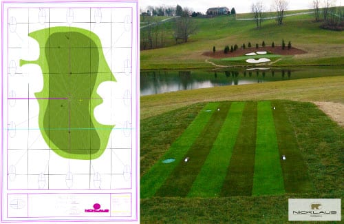 CAD Drawing and Finished Greens
