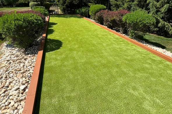 Pittsburgh Bocce Ball Court featuring artificial grass