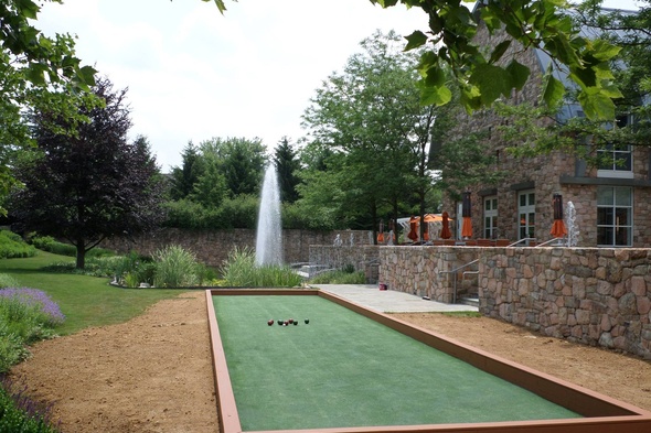 Pittsburgh Custom Bocce Court using artificial turf