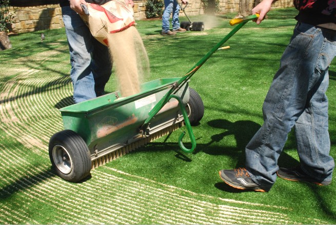 Pittsburgh artificial grass installation - base layer