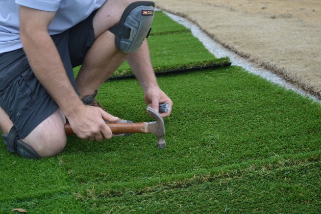 Pittsburgh artificial grass installation - infill