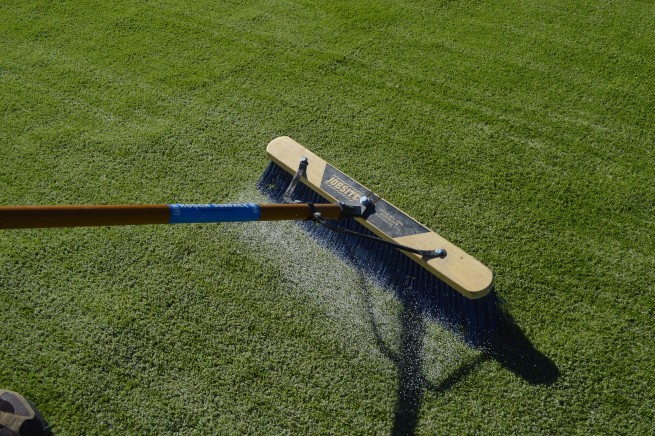 Pittsburgh artificial turf installation - infill