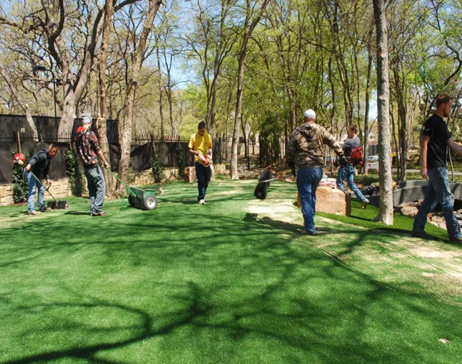 Pittsburgh artificial grass installation - base layer